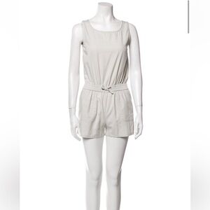 VINCE tencel/linen light gray romper XL girls/xs womens